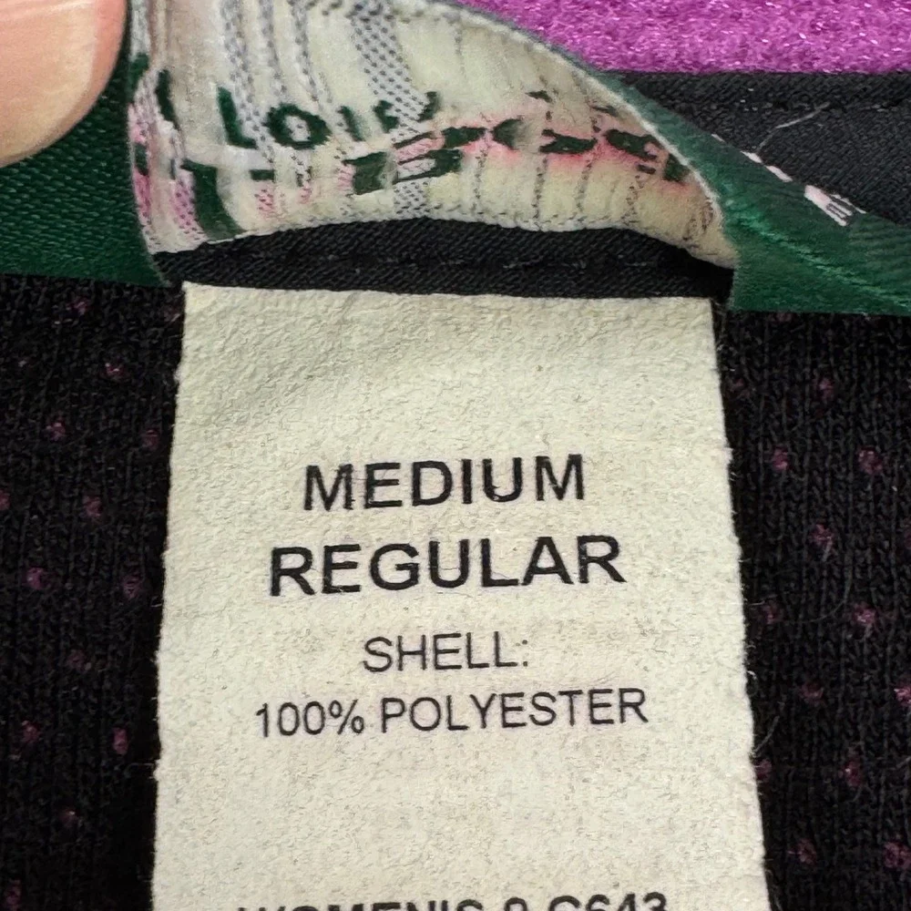 VTG LL Bean Factory Store Women Purple Fleece Vest Full Zip Mock Neck Medium USA